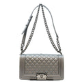 Chanel Black Caviar So Boy 25 Medium Bag