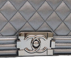 Chanel Black Caviar So Boy 25 Medium Bag — view 8