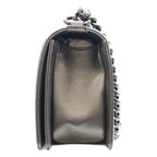 Chanel Black Caviar So Boy 25 Medium Bag — view 2