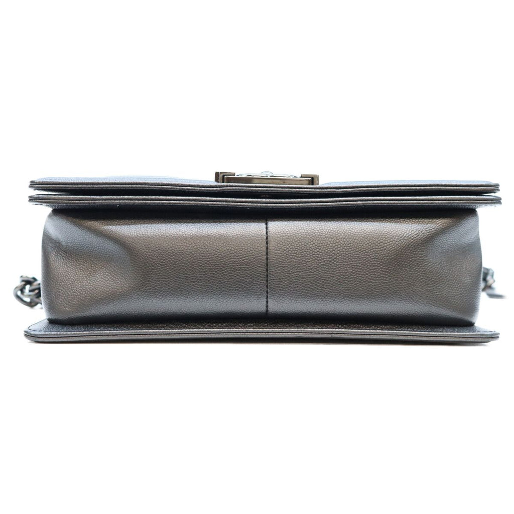 Chanel Black Caviar So Boy 25 Medium Bag — view 5