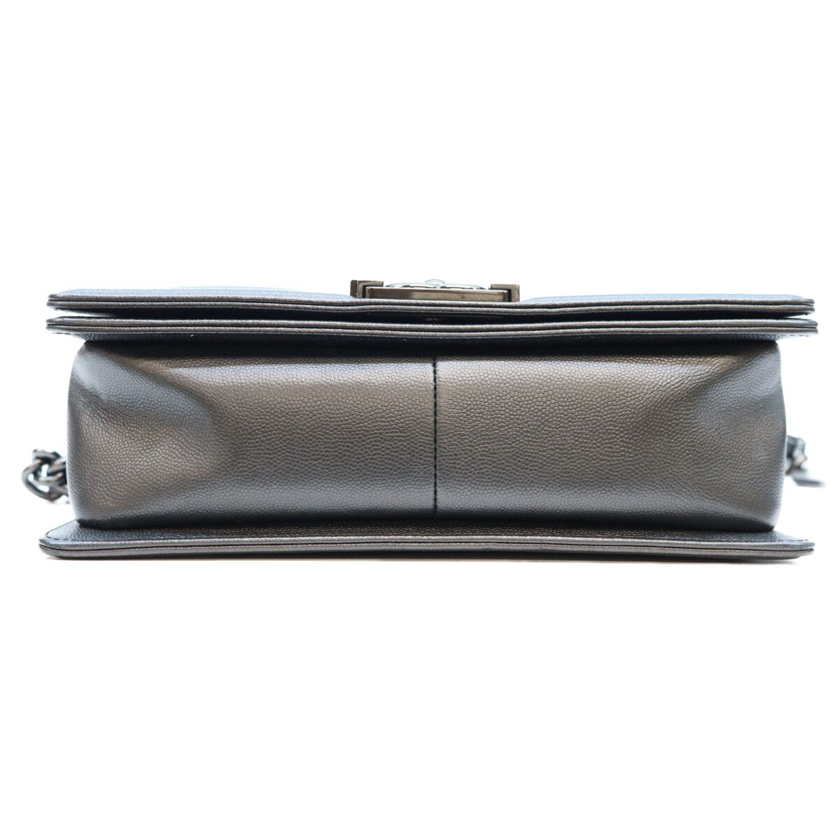 Chanel Black Caviar So Boy 25 Medium Bag — view 5