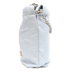 Chanel Light Blue Silver Chain Shoulder Bag — view 2