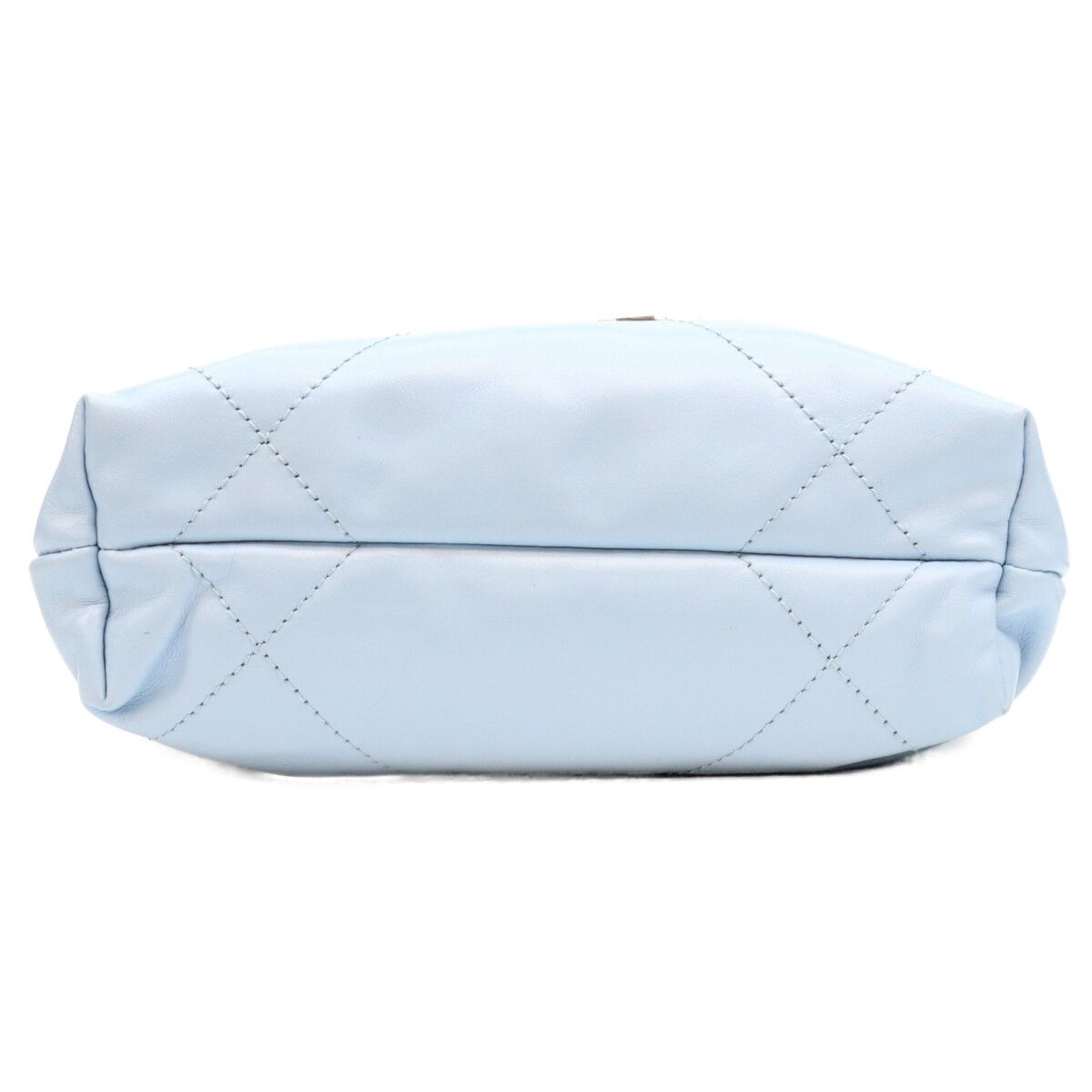 Chanel Light Blue Silver Chain Shoulder Bag — view 5
