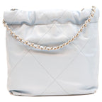 Chanel Light Blue Silver Chain Shoulder Bag — view 3