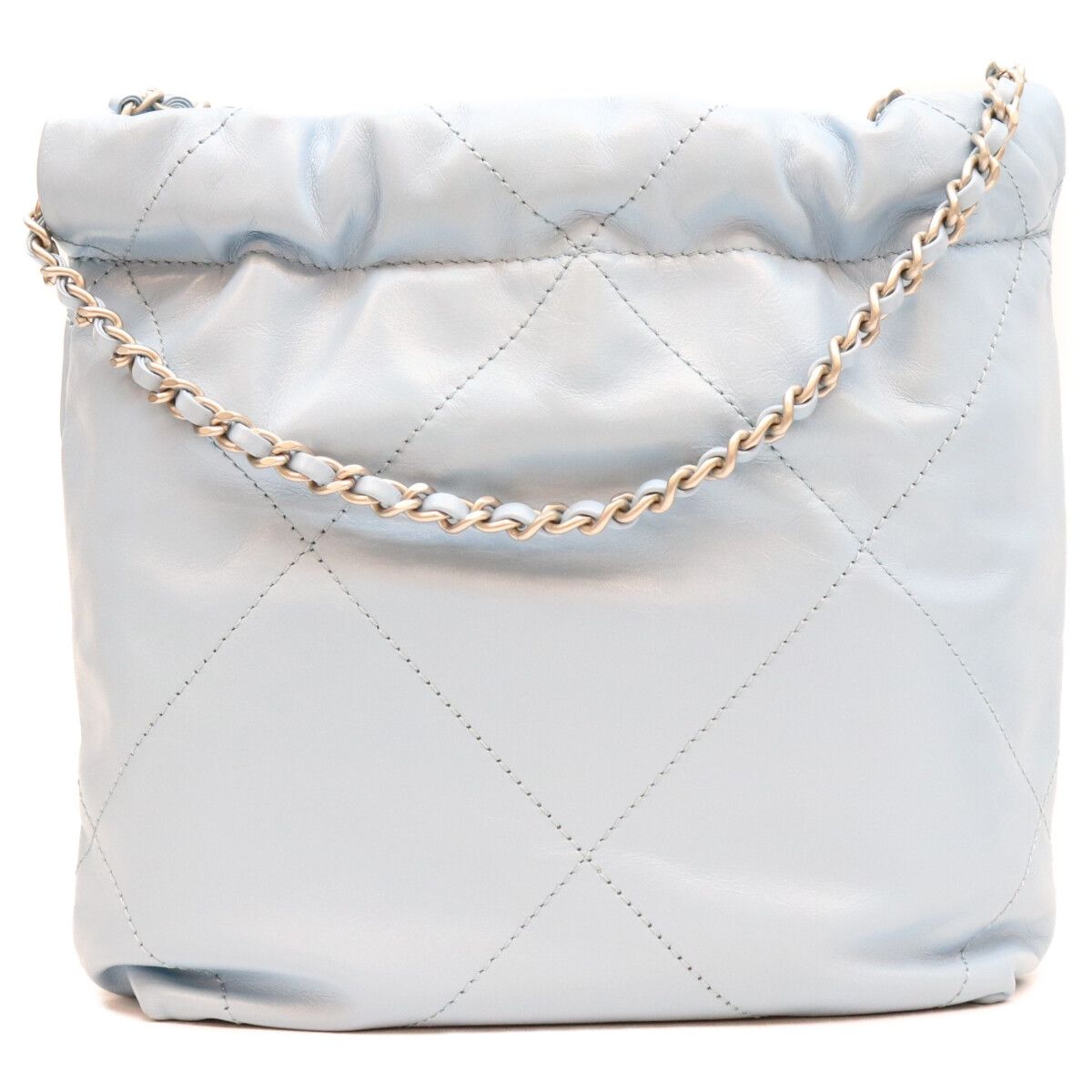 Chanel Light Blue Silver Chain Shoulder Bag — view 3