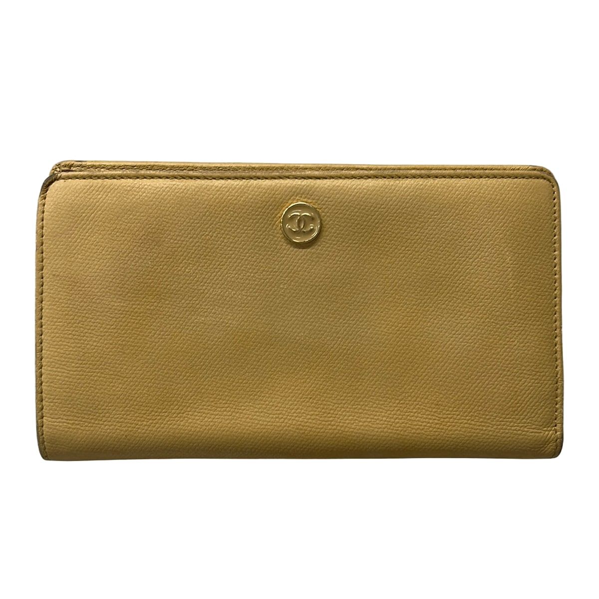 Chanel Wallet Coco Buttons Beige