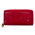 Louis Vuitton Wallet Monogram Vernis Zippy Hot Pink Leather