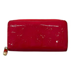 Louis Vuitton Wallet Monogram Vernis Zippy Hot Pink Leather