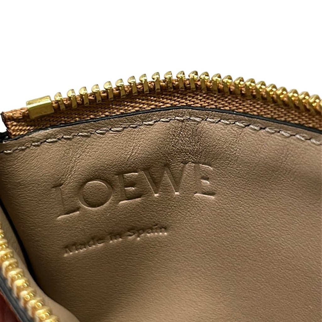Loewe Card Case Coin Holder Toffee Tan L-shaped Zipper — view 4