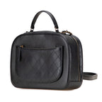 Chanel CC Logo 2-Way Shoulder Bag Black Calfskin — view 2