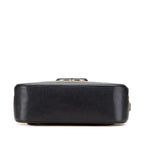 Chanel CC Logo 2-Way Shoulder Bag Black Calfskin — view 3