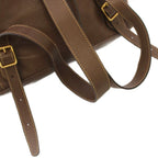 Gucci Suede Bamboo Backpack Brown 003 TK — view 6
