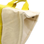 Hermes Bora PM Tote Bag Canvas White Ivory Yellow TK — view 8