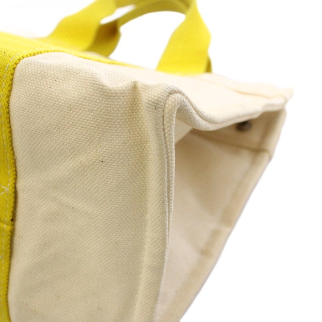 Hermes Bora PM Tote Bag Canvas White Ivory Yellow TK — view 8