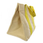 Hermes Bora PM Tote Bag Canvas White Ivory Yellow TK — view 3