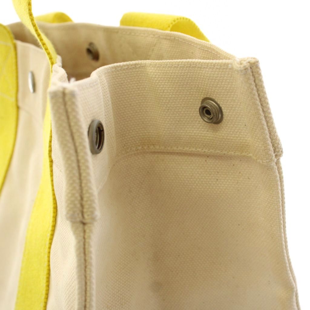 Hermes Bora PM Tote Bag Canvas White Ivory Yellow TK — view 7