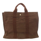Hermes Her Line Tote Bag MM Canvas Brown TK — view 2