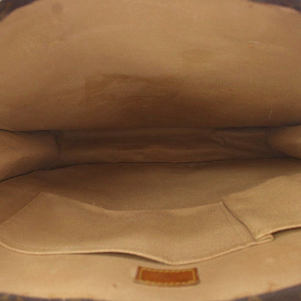 Louis Vuitton Monogram Sac Plat Tote Bag Brown — view 6