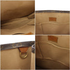 Louis Vuitton Monogram Sac Plat Tote Bag Brown — view 8