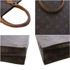 Louis Vuitton Monogram Sac Plat Tote Bag Brown — view 7