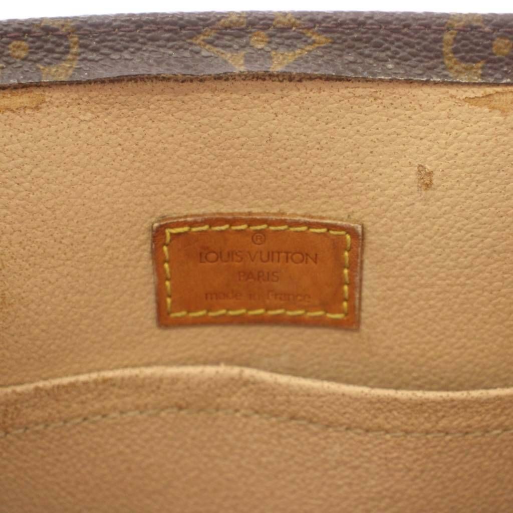Louis Vuitton Monogram Sac Plat Tote Bag Brown — view 5