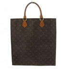 Louis Vuitton Monogram Sac Plat Tote Bag Brown — view 3