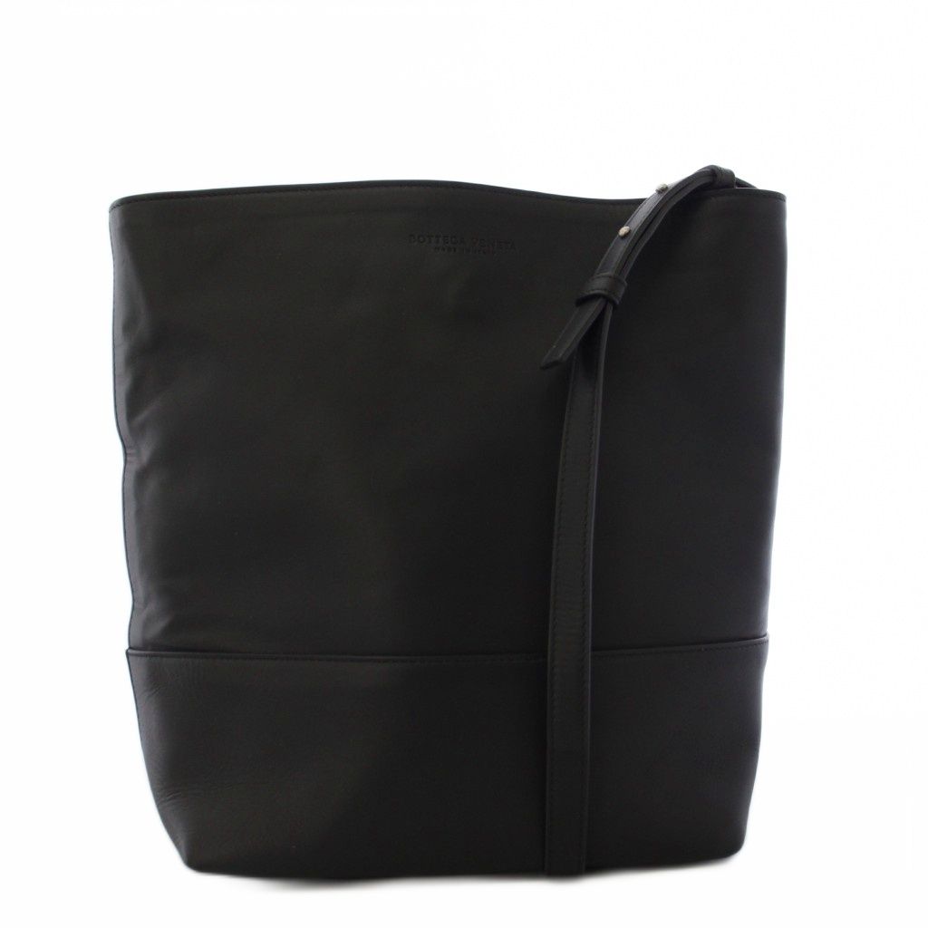 Bottega Veneta Bucket Shoulder Bag Leather Black
