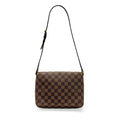 Louis Vuitton Damier Musette Tango Shoulder Bag Gold