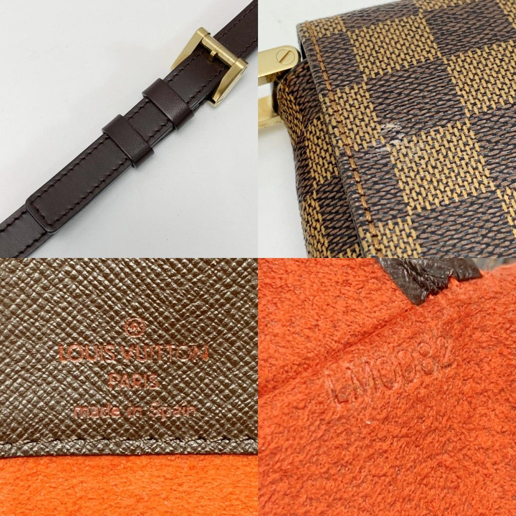 Louis Vuitton Damier Musette Tango Shoulder Bag Gold — view 8
