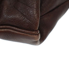 Prada Route Large Leather 2-Way Tote Bag Brown — view 7