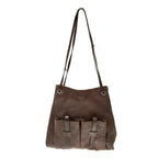 Prada Route Large Leather 2-Way Tote Bag Brown