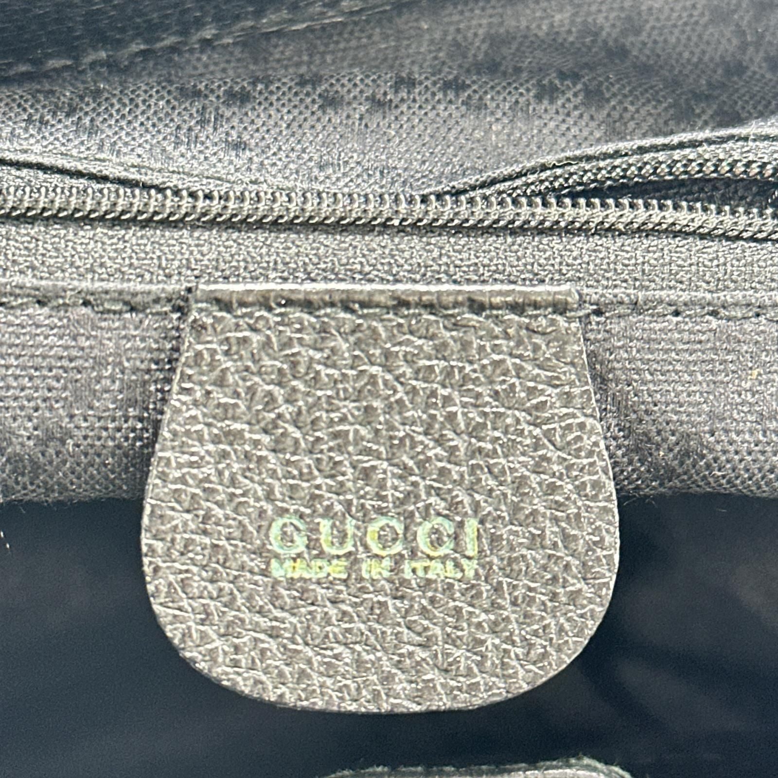 Gucci Backpack Bamboo Velour Leather Black — view 7