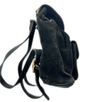 Gucci Backpack Bamboo Velour Leather Black — view 4