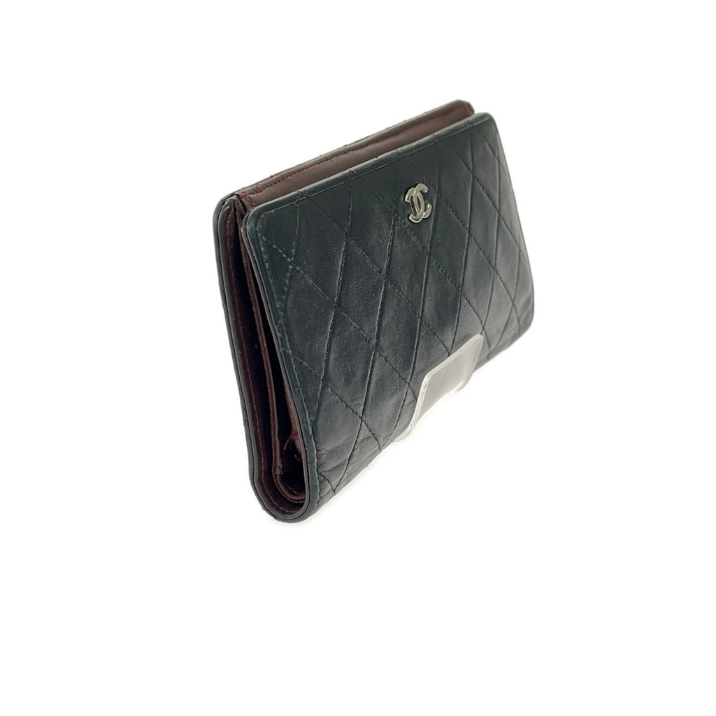 Chanel Bifold Wallet Quilted Lambskin Black — view 3
