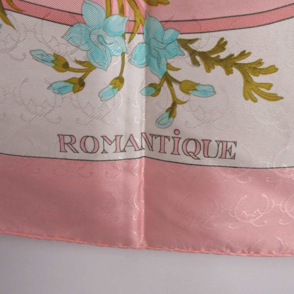 Hermes Carre 90 Romantique Romantic Scarf Silk Pink — view 4