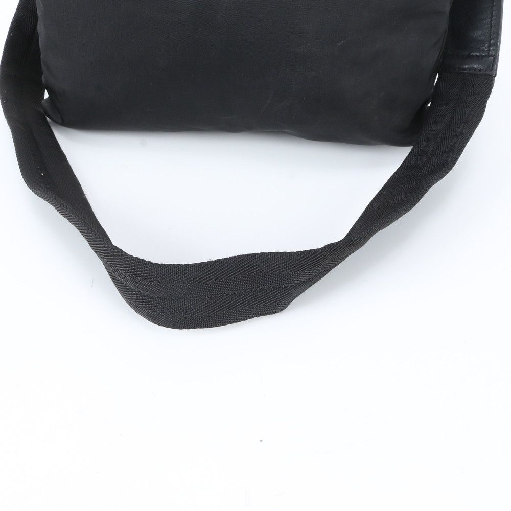 Prada Tessuto Nylon Triangle Logo Shoulder Bag Crossbody Black — view 2