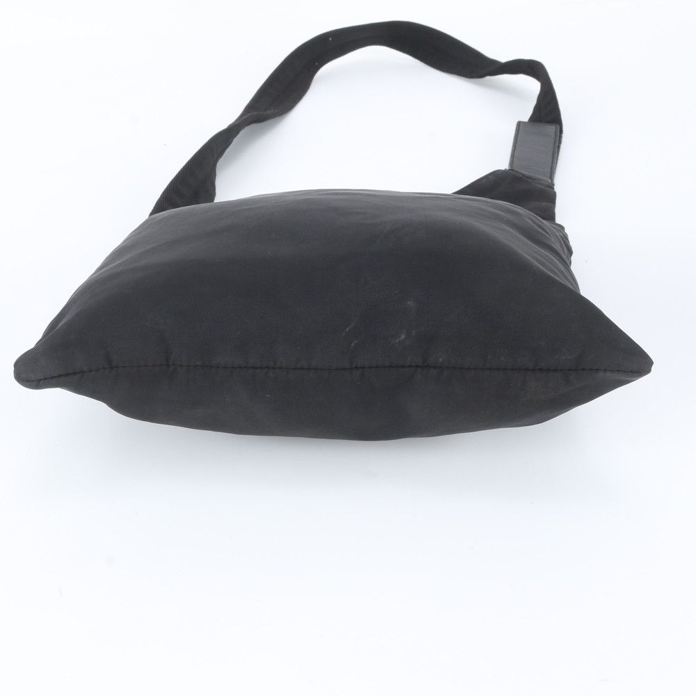 Prada Tessuto Nylon Triangle Logo Shoulder Bag Crossbody Black — view 6