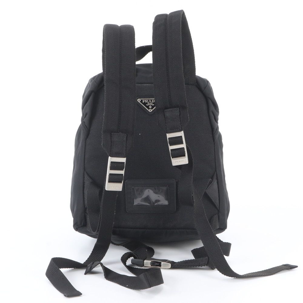 Prada Tessuto Nylon Triangle Logo Backpack — view 3