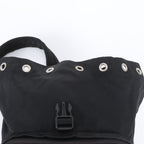 Prada Tessuto Nylon Triangle Logo Backpack — view 8