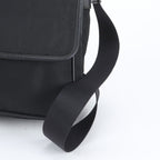 Prada White Tessuto Nylon Triangle Logo Leather Shoulder Bag Crossbody — view 2