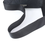Prada Tessuto Nylon Quilted Triangle Logo Leather Shoulder Bag — view 2