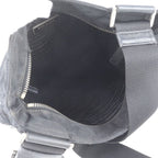 Prada Tessuto Nylon Quilted Triangle Logo Leather Shoulder Bag — view 8