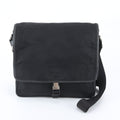 Prada White Tessuto Nylon Triangle Logo Leather Shoulder Bag Crossbody Business