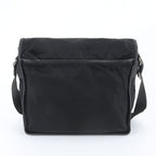 Prada White Tessuto Nylon Triangle Logo Leather Shoulder Bag Crossbody Business — view 3