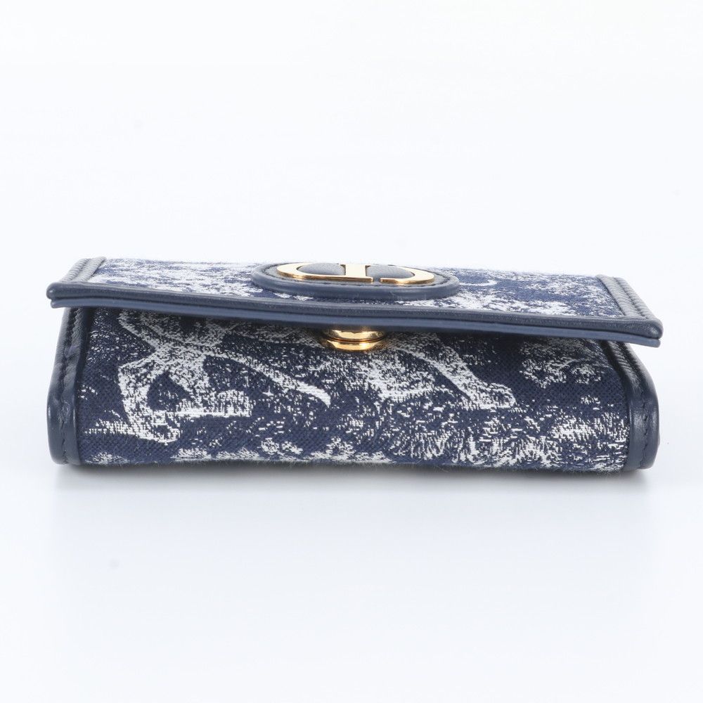 Dior Toile de Jouy Reverse 30 Montaigne Leather Trifold Wallet — view 5