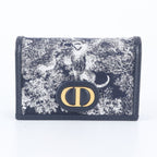 Dior Toile de Jouy Reverse 30 Montaigne Leather Trifold Wallet