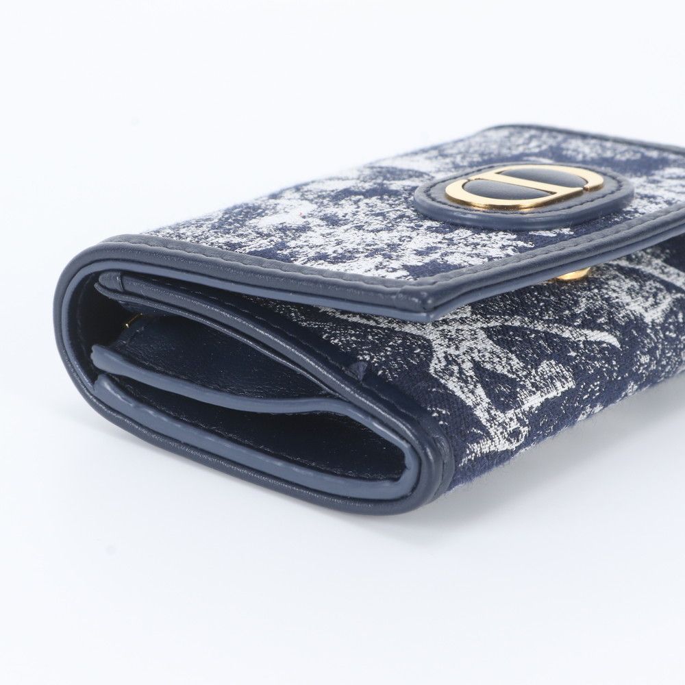 Dior Toile de Jouy Reverse 30 Montaigne Leather Trifold Wallet — view 4