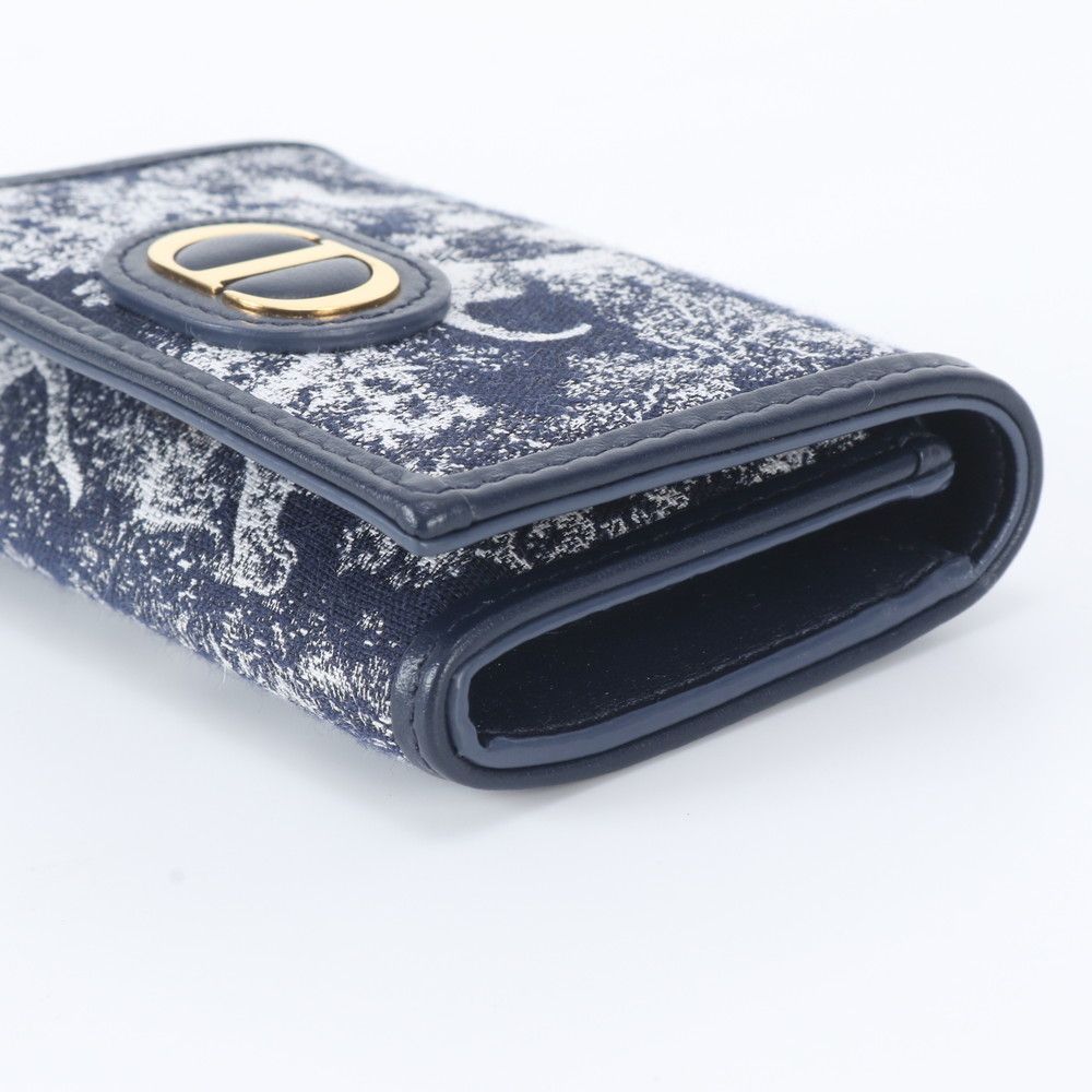 Dior Toile de Jouy Reverse 30 Montaigne Leather Trifold Wallet — view 3