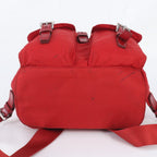 Prada Tessuto Nylon Triangle Logo Leather Backpack — view 6