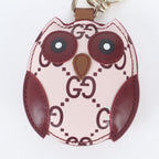 Gucci GG Pattern Owl Shape Bag Charm Leather — view 4